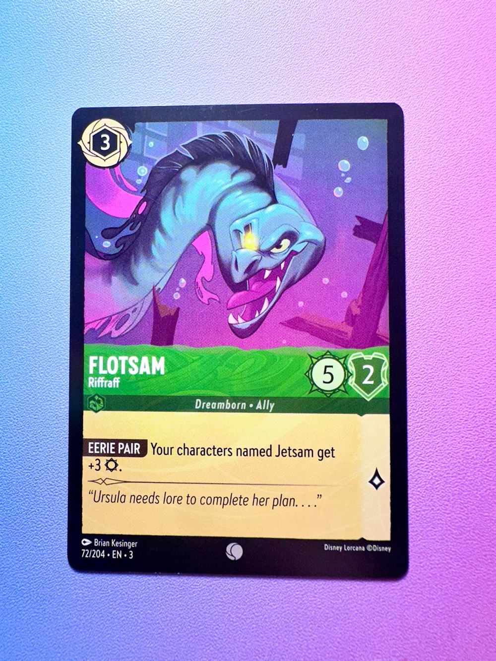 flotsam [little mermaid] - 72/204 (common) — lorcana: into the inklands